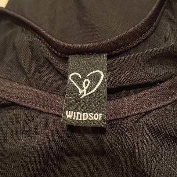 Windsor Black Mesh Bodysuit - Picture 3 of 5